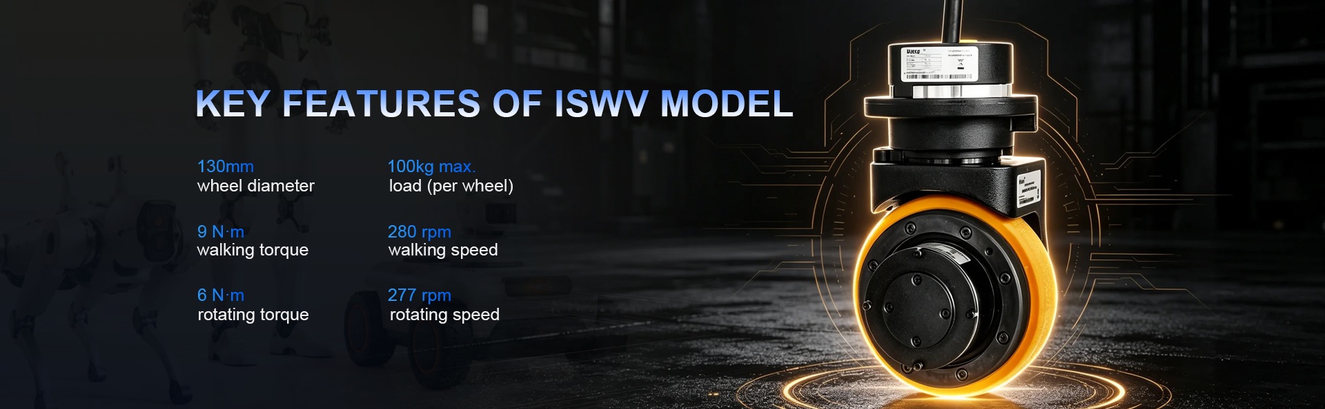 iSWV omnidirectional wheeled servo motor 2