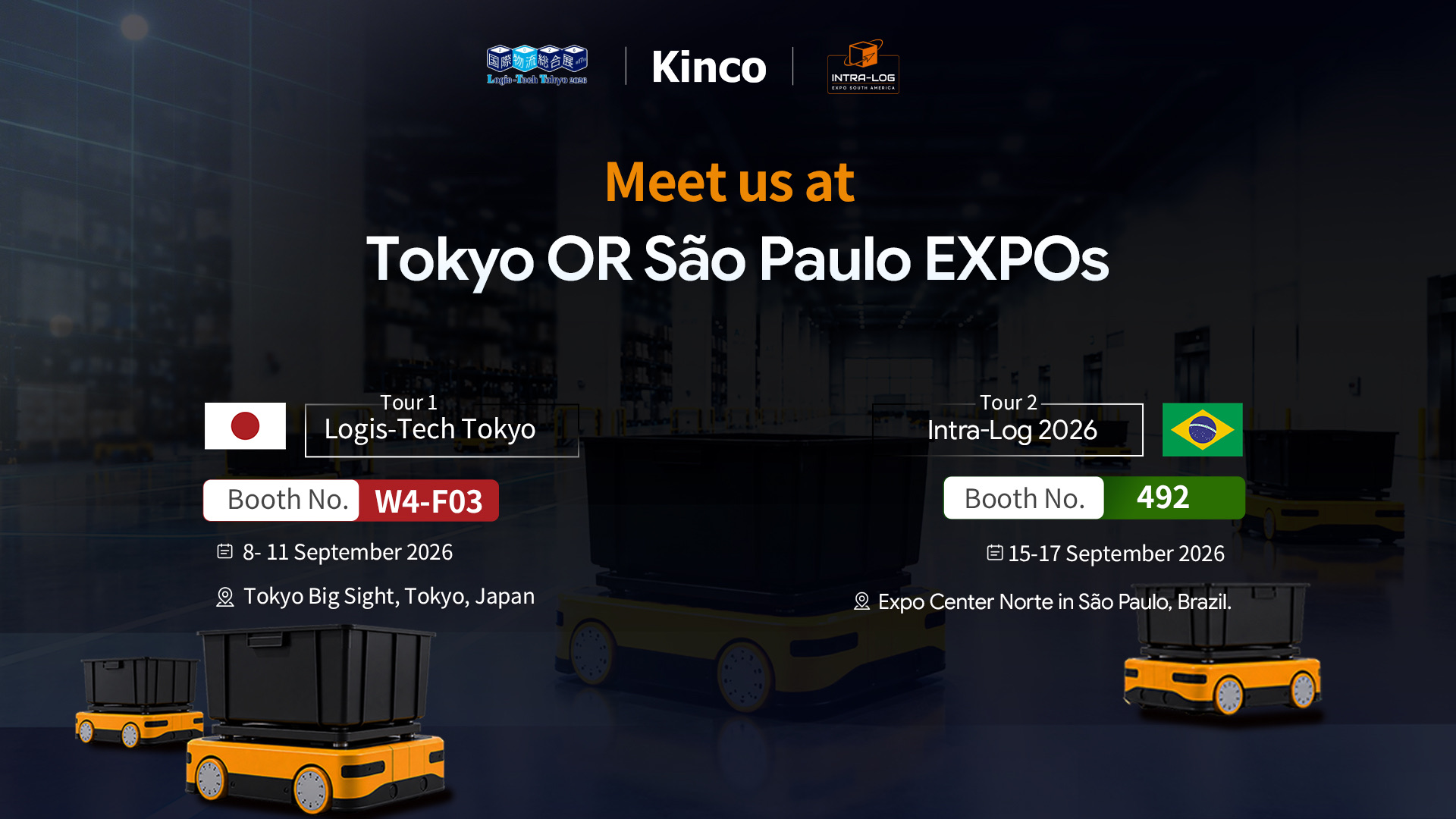 Kinco Expo in Japan and Brazil 2026