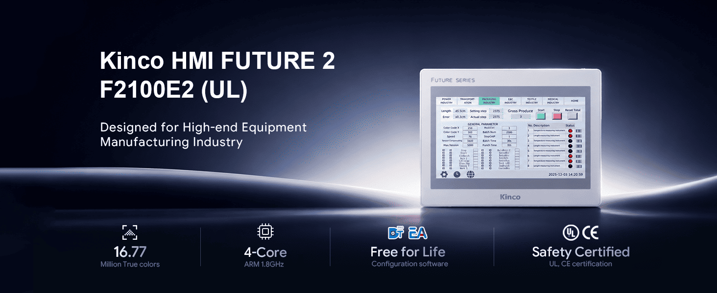 FUTURE F2100E2 HMI Quad-core Designed for High-end Equipment Industry - 1