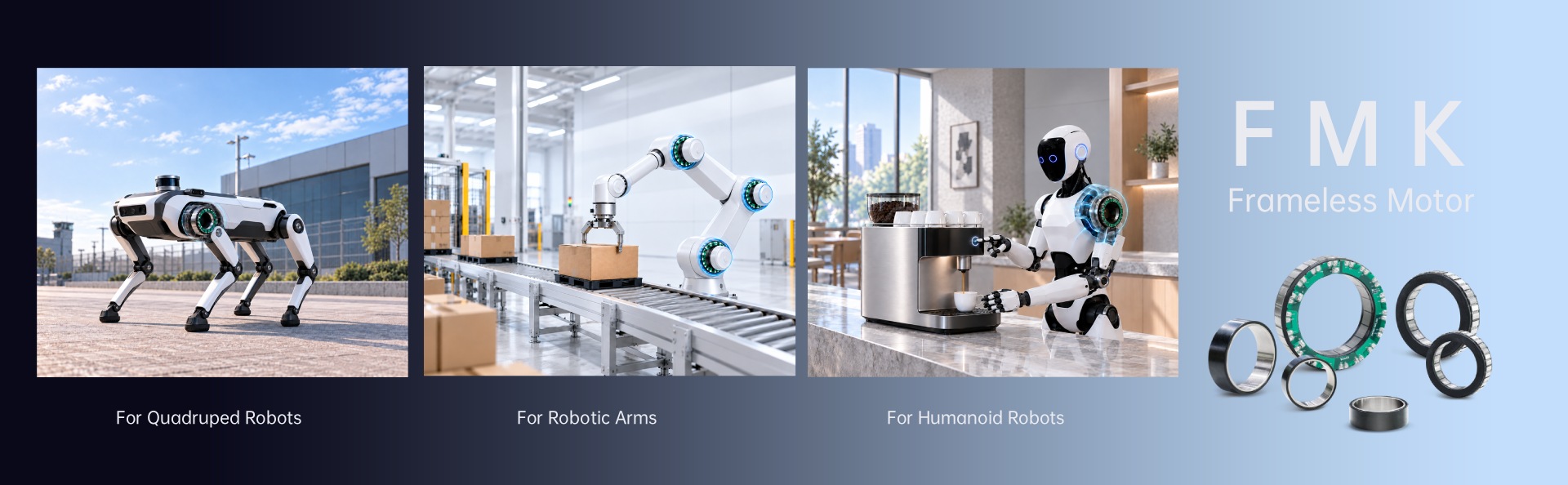 Frameless Torque Motors for Different Robot Applications