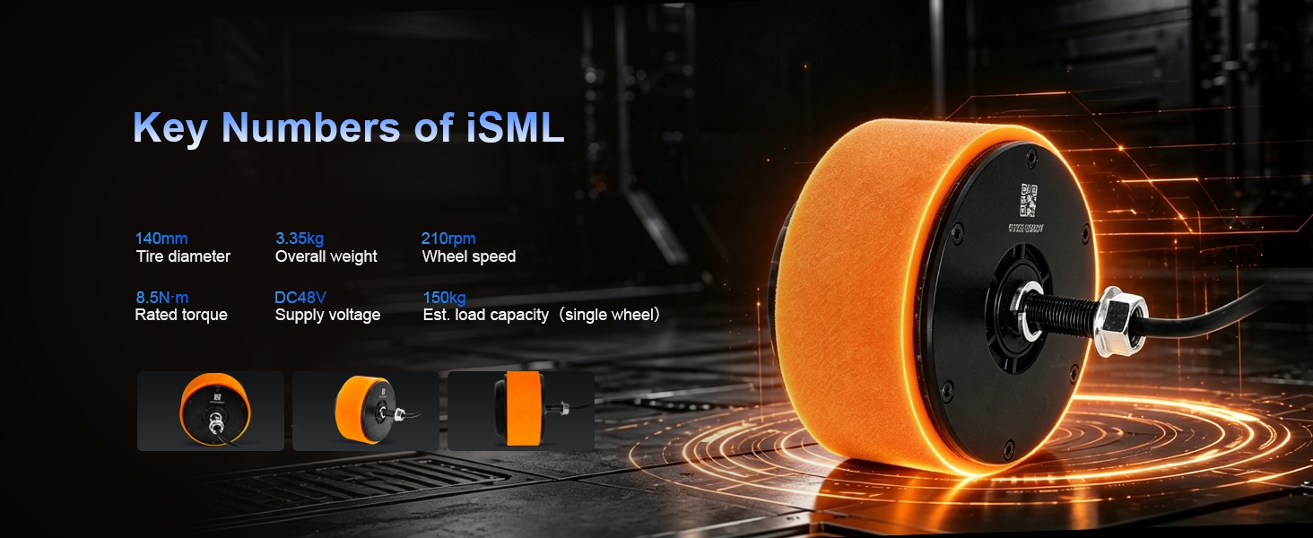 iSML Robot Wheel Hub Motor for AGVs, Mobile Robots - 2